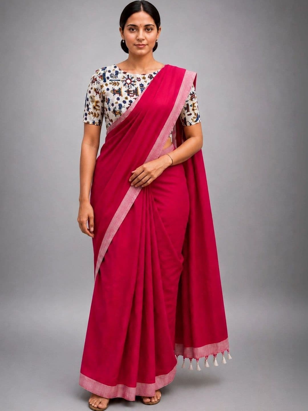 ACHOL Pure Cotton Saree - view 1