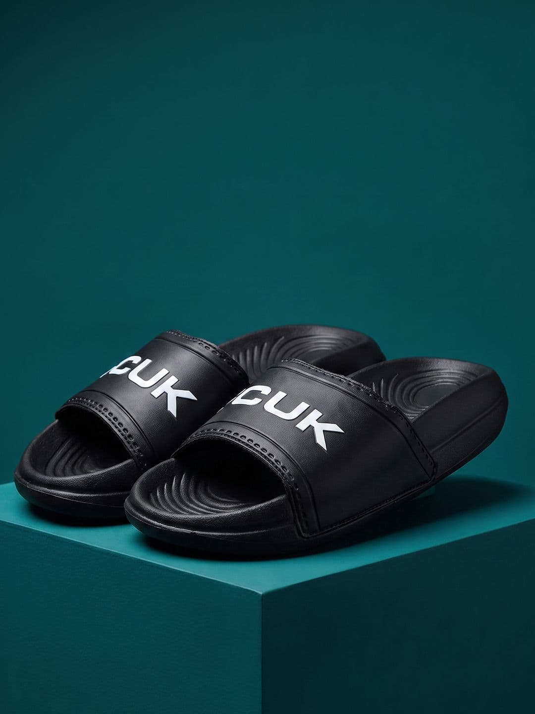 FCUK Men Brand Logo Printed Sliders - view 1