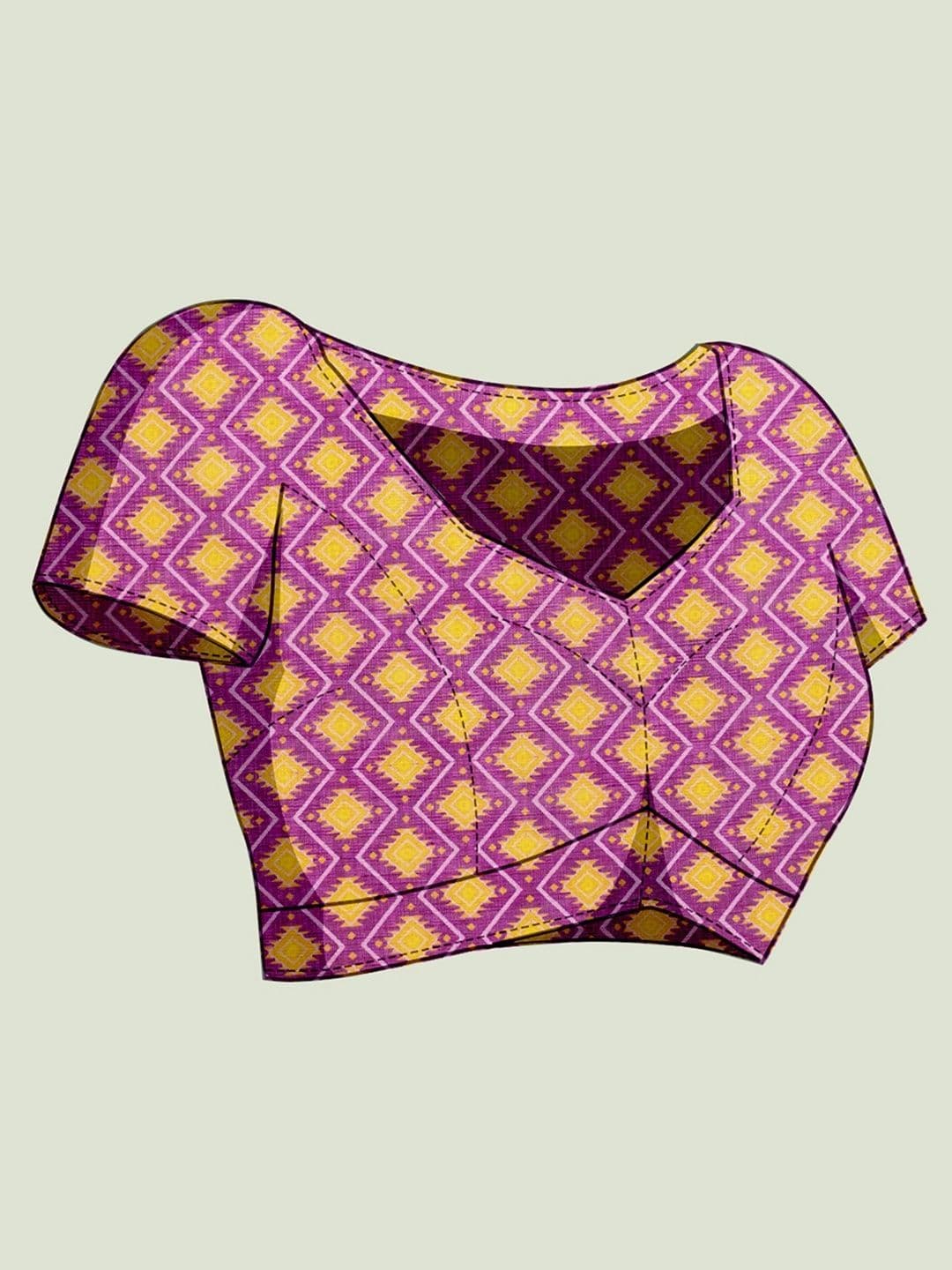 AMRUTKALA SAREES Paisley Zari Designer Block Print Saree thumbnail 5