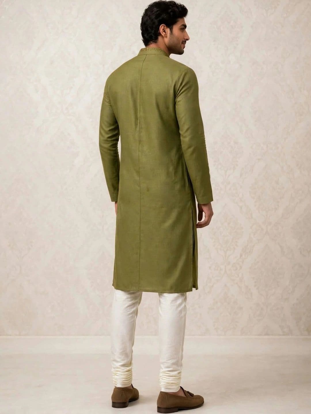MEHWISH Men Embroidered Thread Work Handloom Kurta thumbnail 4