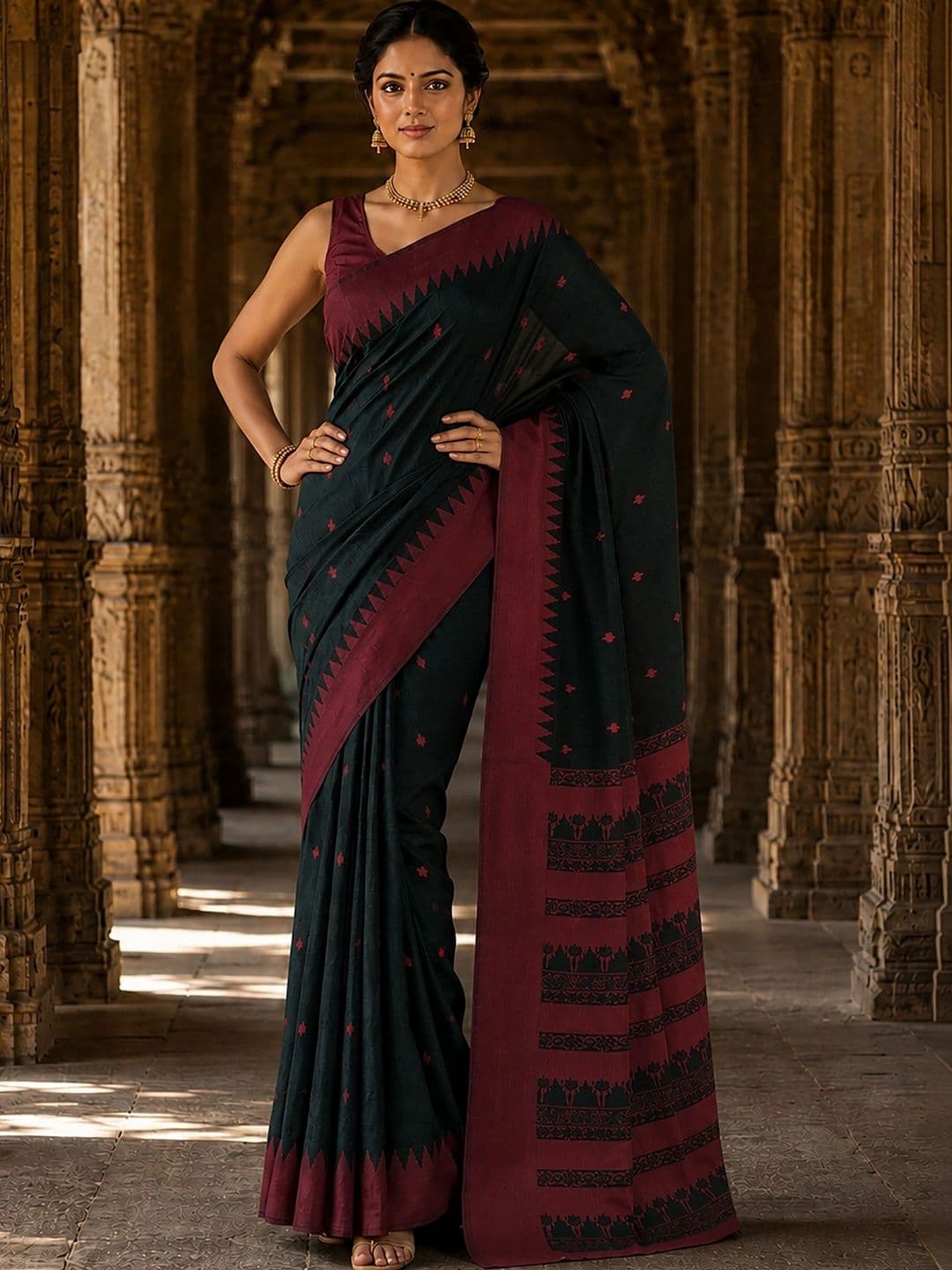 bigben textile Woven Design Designer Kanjeevaram Saree thumbnail 5