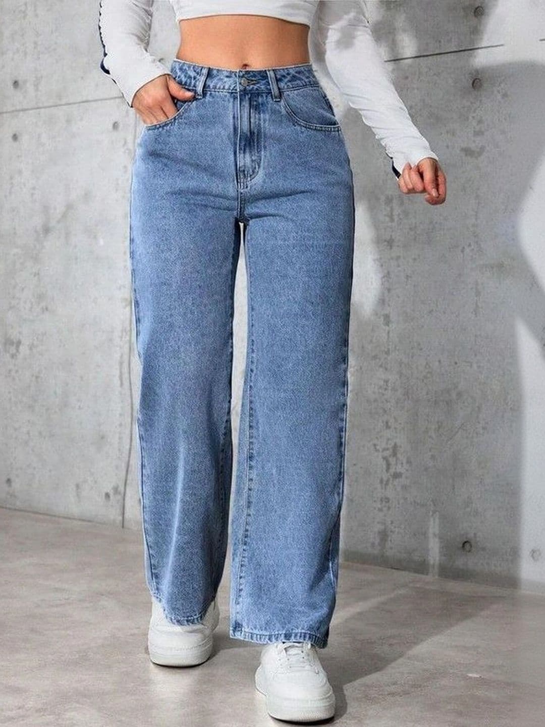 MAKPAK Women Comfort Relaxed Fit High-Rise Jeans thumbnail 6