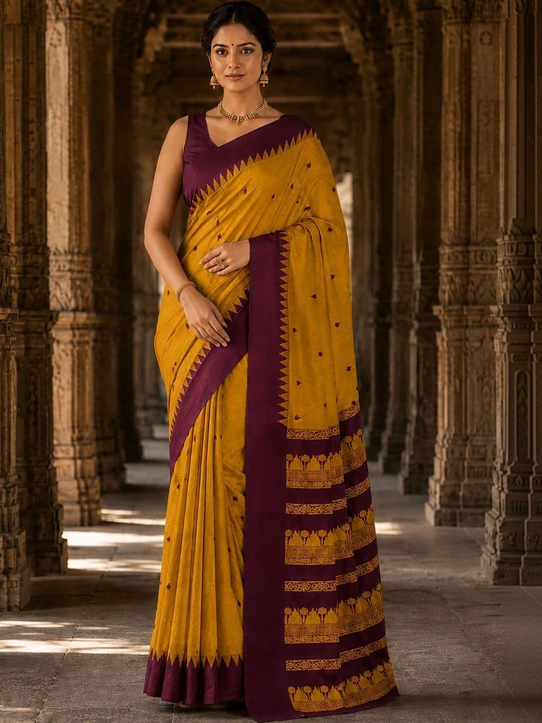 bigben textile Designer Kanjeevaram Saree - view 1