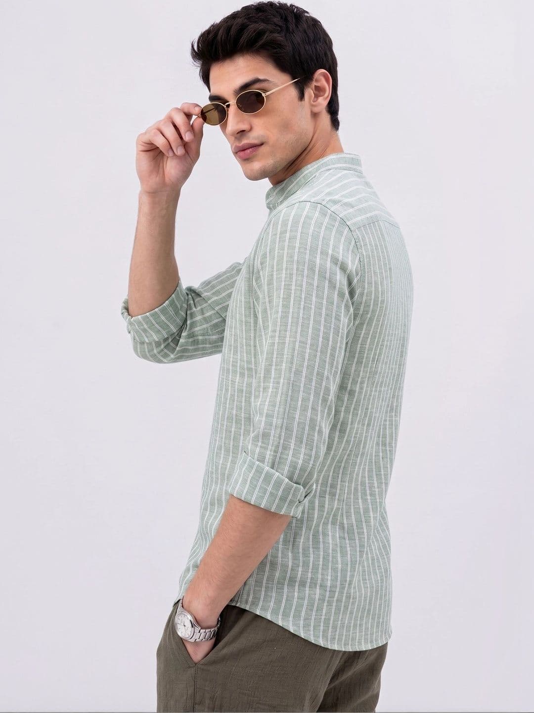 MAAHI FABS Men Striped Kurta thumbnail 5