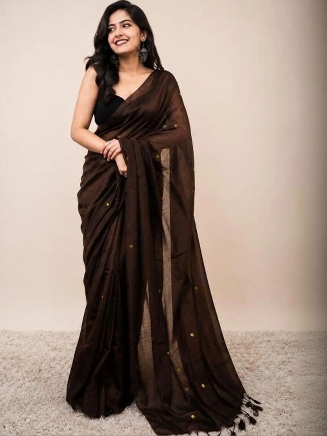 SHYAMALI BOUTIQUE Floral Pure Cotton Saree - view 1