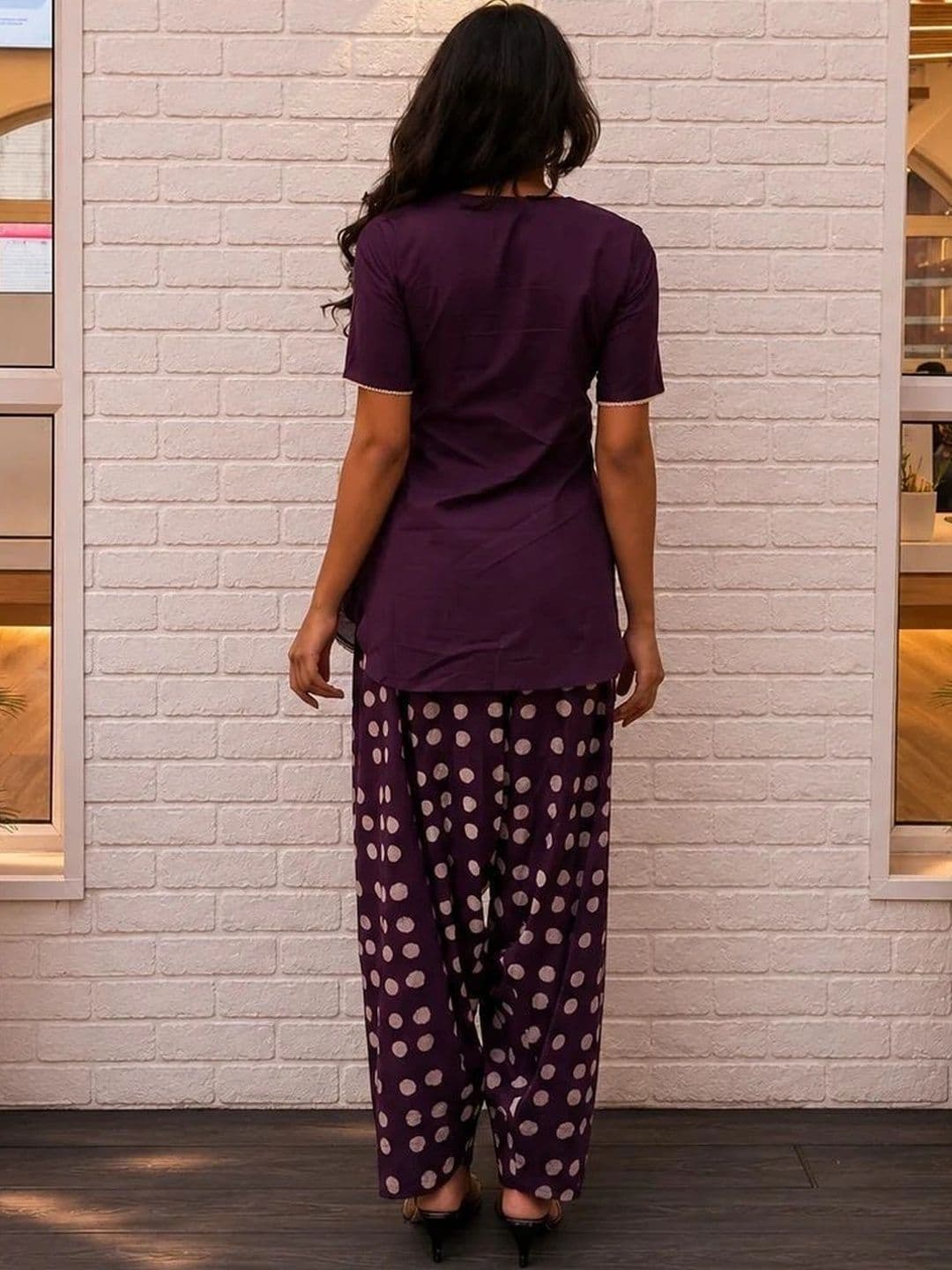 JEMCY Women Regular Pure Cotton Kurta with Patiala thumbnail 4