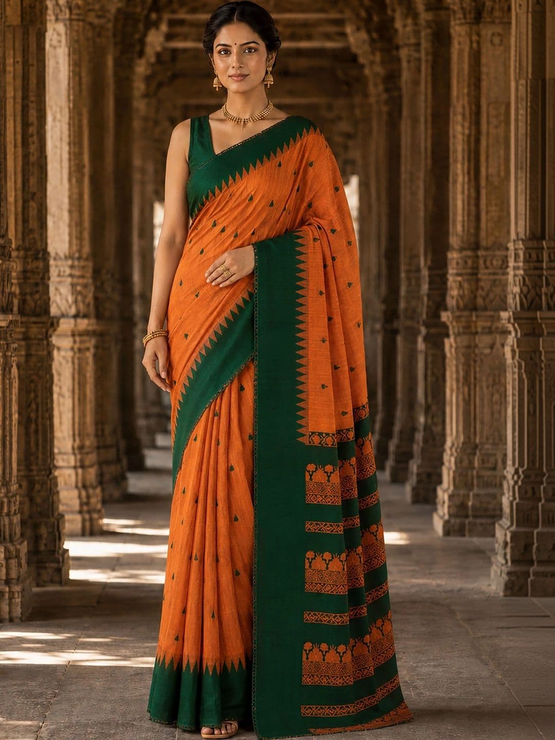 bigben textile Woven Design Designer Kanjeevaram Saree thumbnail 5