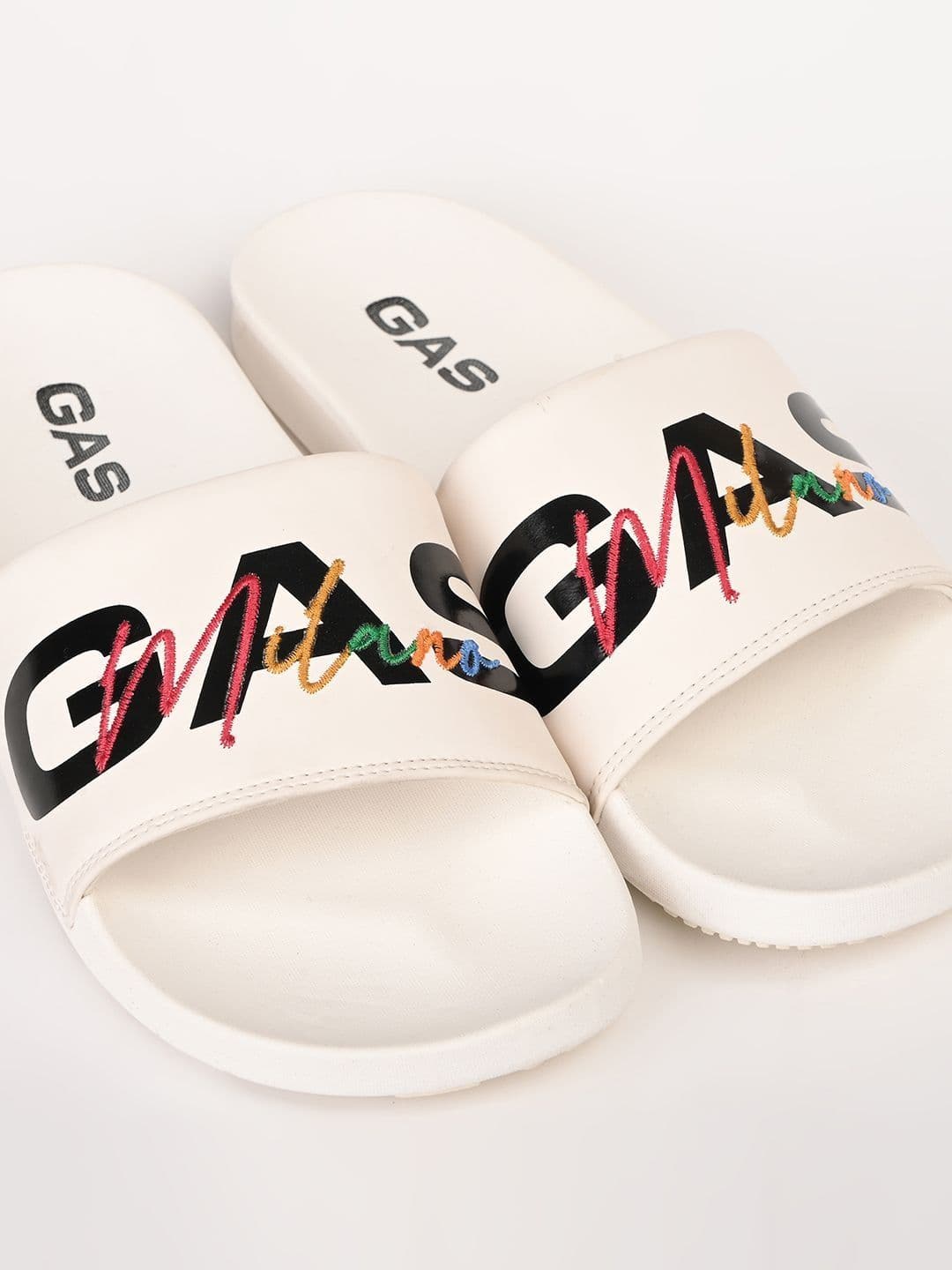 GAS Men  Foamflex White Slides thumbnail 4