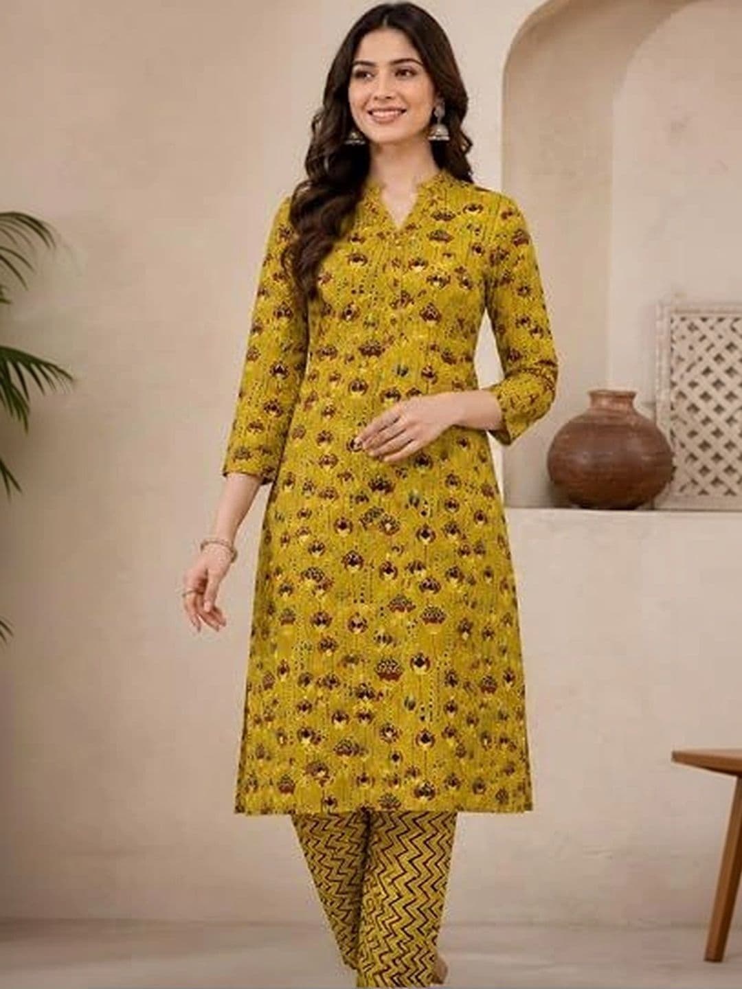 DEEPTI BOUTIQUE Printed Pure Cotton Unstitched Dress Material thumbnail 4