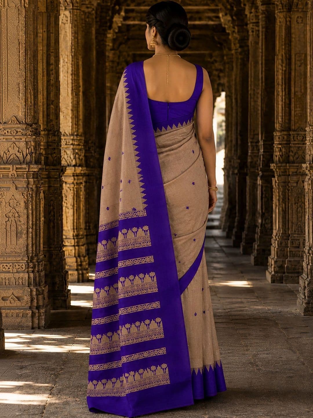 bigben textile Woven Design Zari Designer Kanjeevaram Saree thumbnail 3