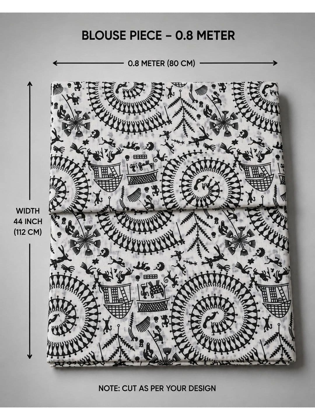 BSC Warli Pure Cotton Saree thumbnail 3