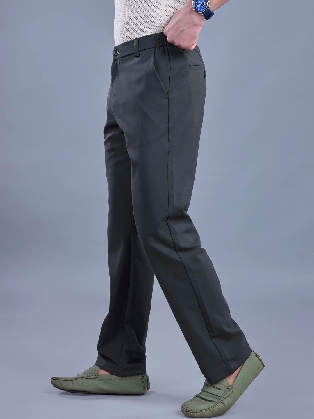 L&C Men Relaxed Straight Fit Easy Wash Trousers - view 1