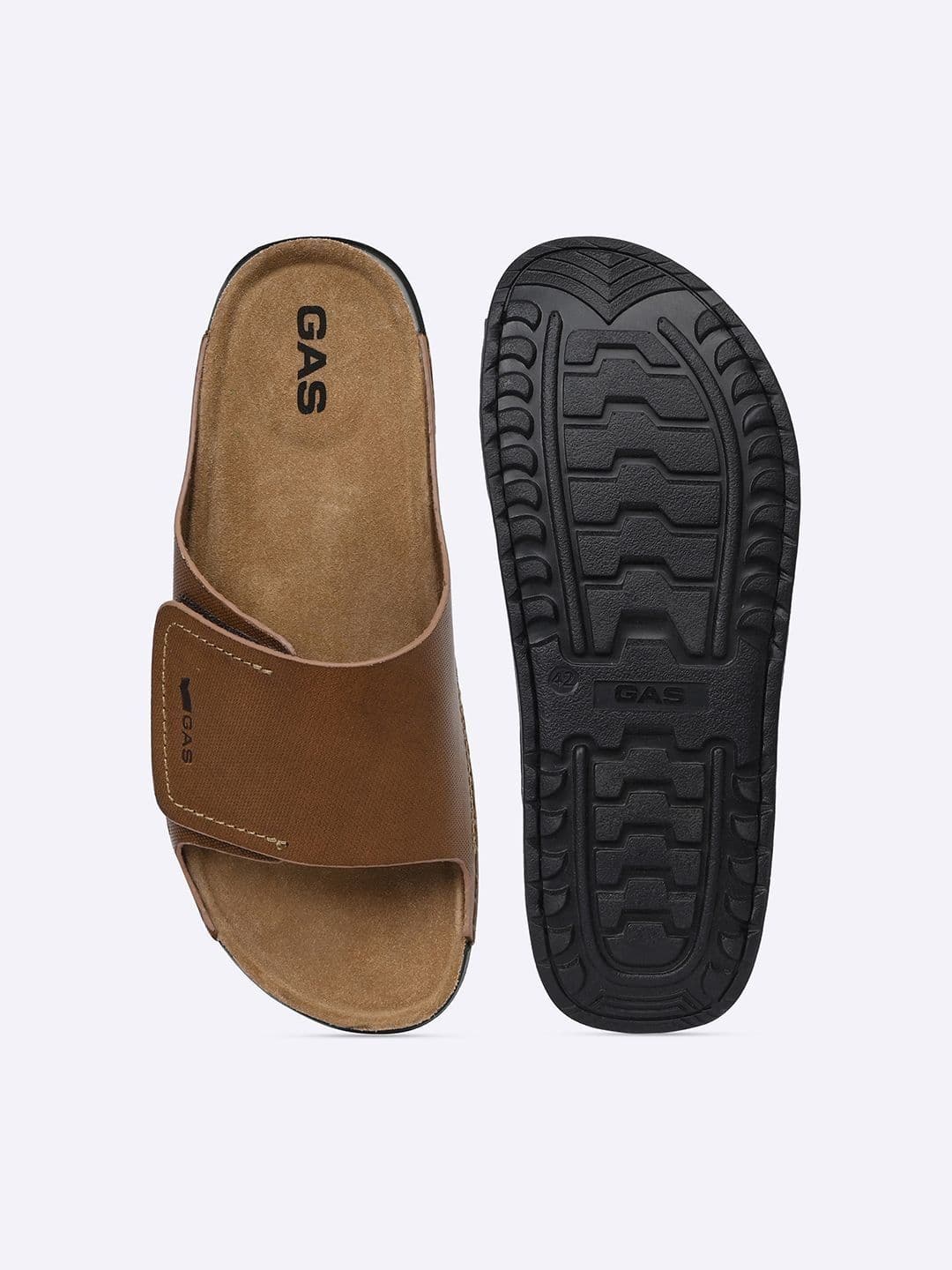 GAS Men Iconico Tan Coloured Sandals thumbnail 3