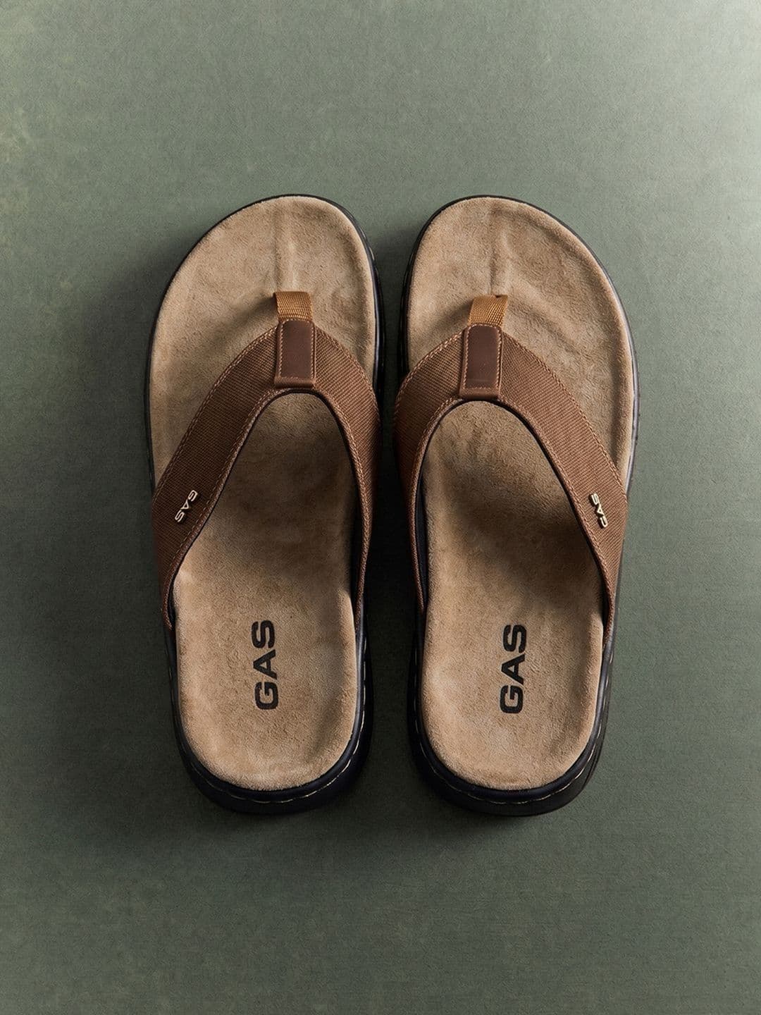 GAS Men's Brilliante Tan Coloured Sandals - view 1