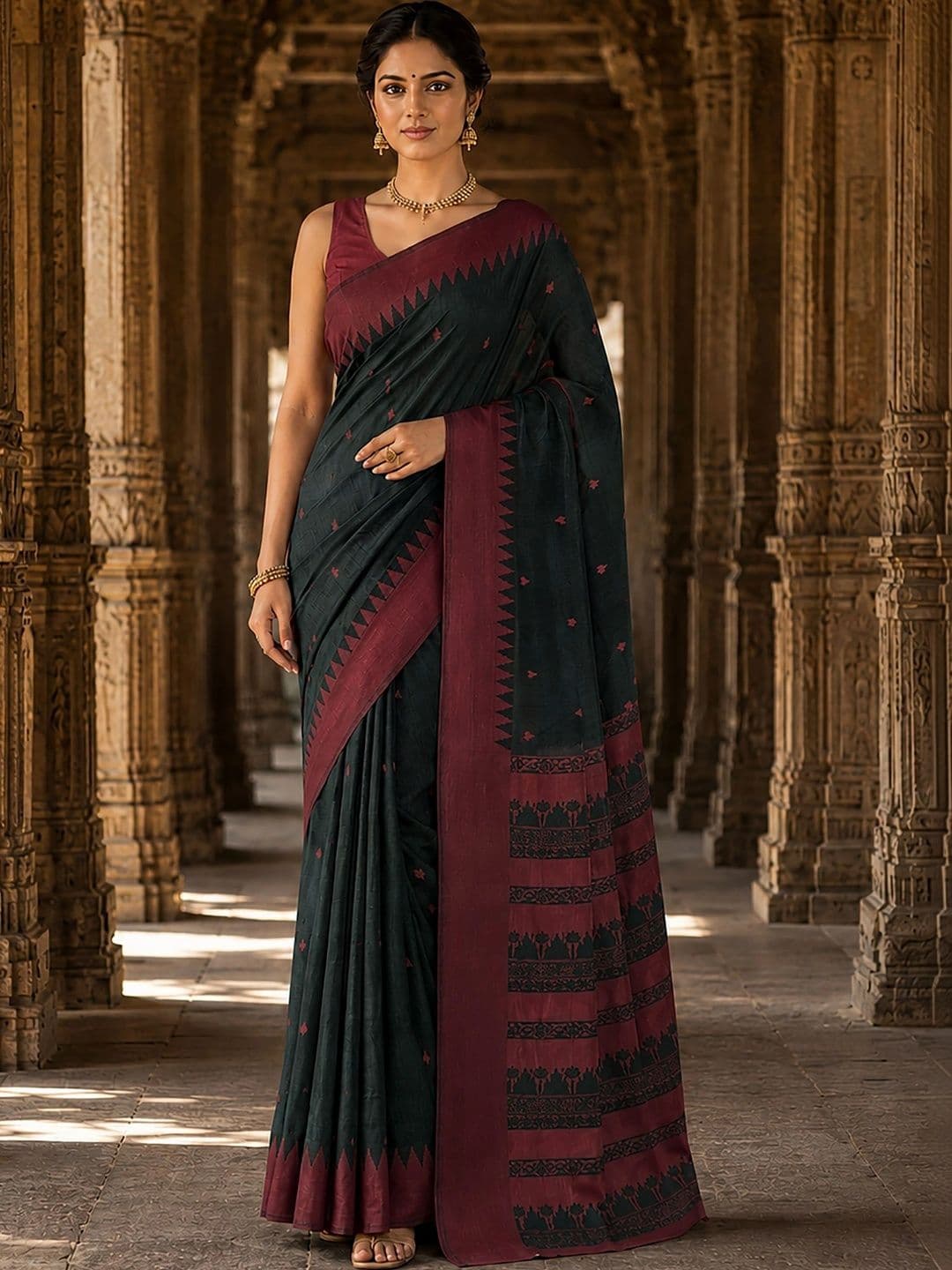 bigben textile Woven Design Designer Kanjeevaram Saree thumbnail 2