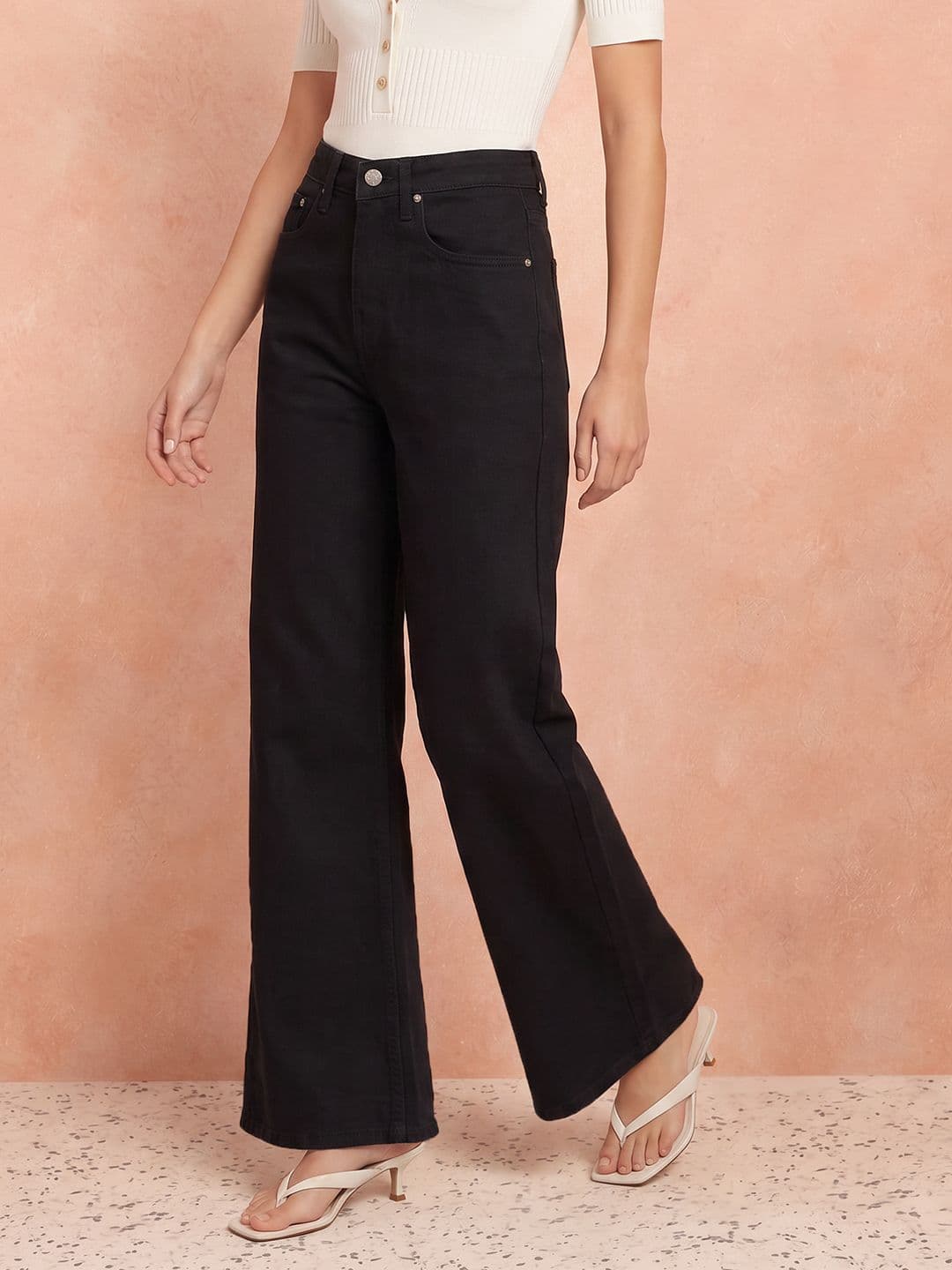 all about you Women Wide Leg Fit Stretchable Jeans - view 1