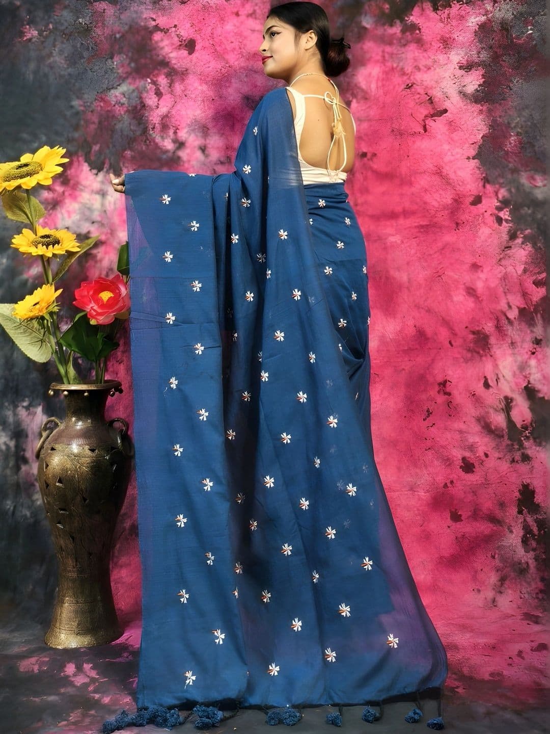 Rnn Saree Pure Cotton Khadi Sarees thumbnail 2