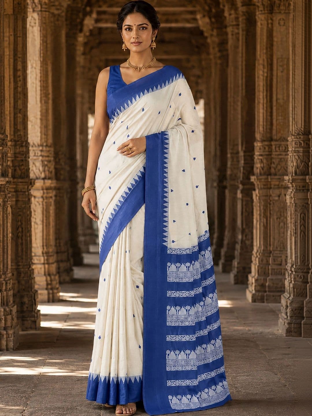 bigben textile Embroidered Designer Kanjeevaram Saree thumbnail 5