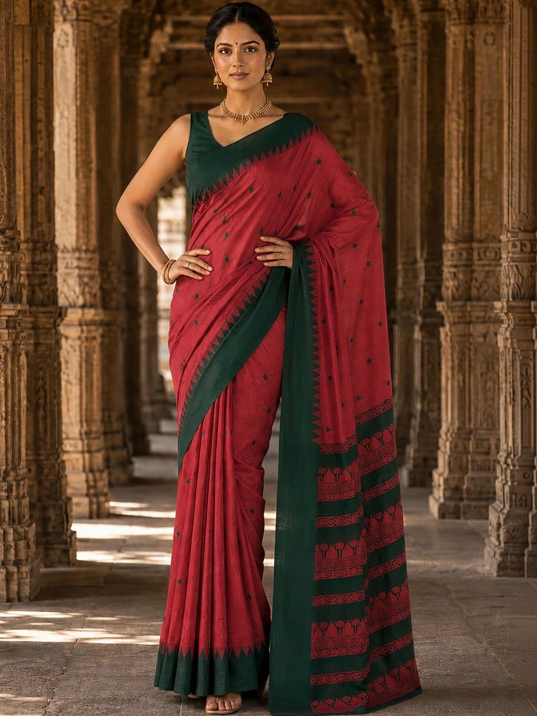 bigben textile Designer Kanjeevaram Saree thumbnail 3