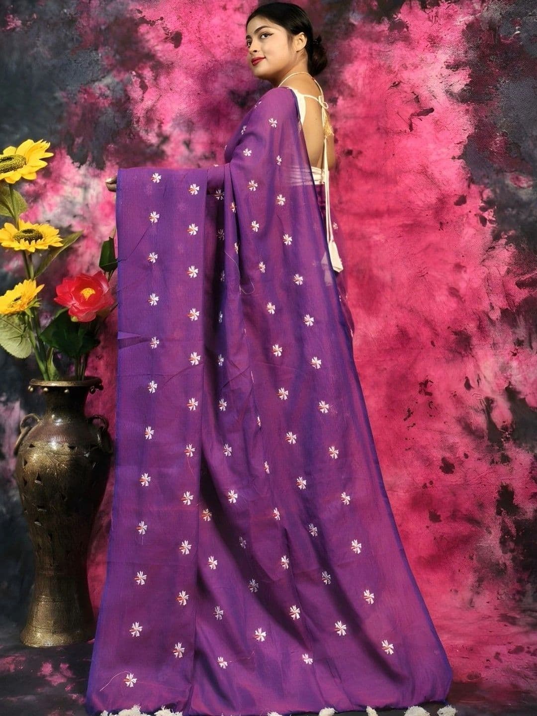 Rnn Saree Pure Cotton Khadi Sarees thumbnail 2
