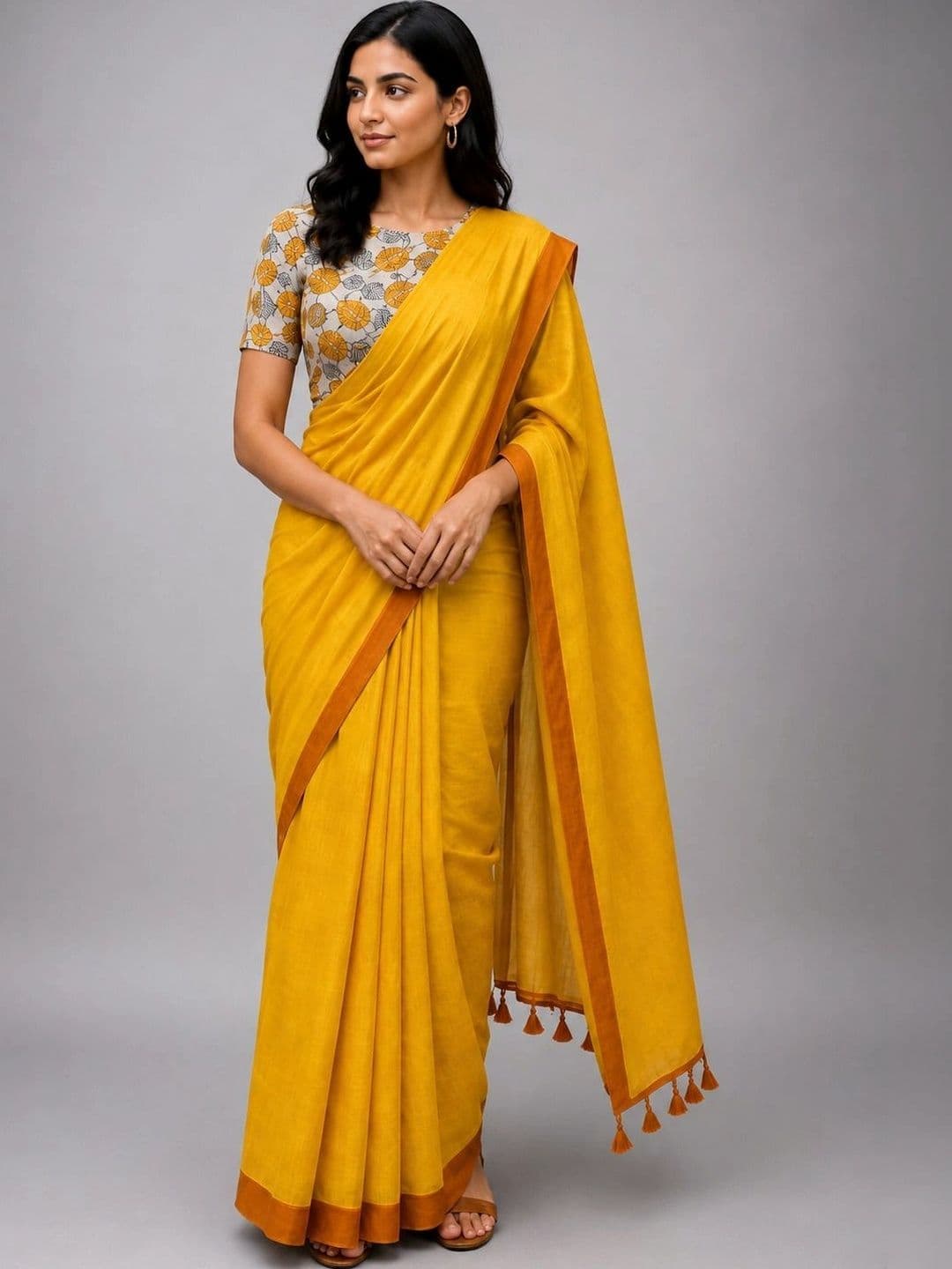 DRAPERIA Pure Cotton Saree - view 1