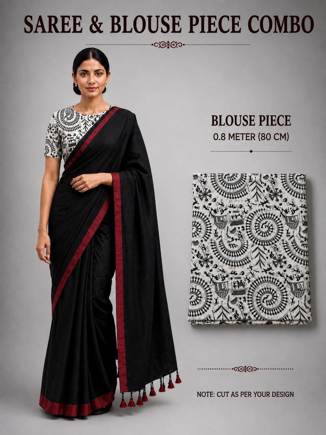 OSARIO Warli Pure Cotton Saree thumbnail 4