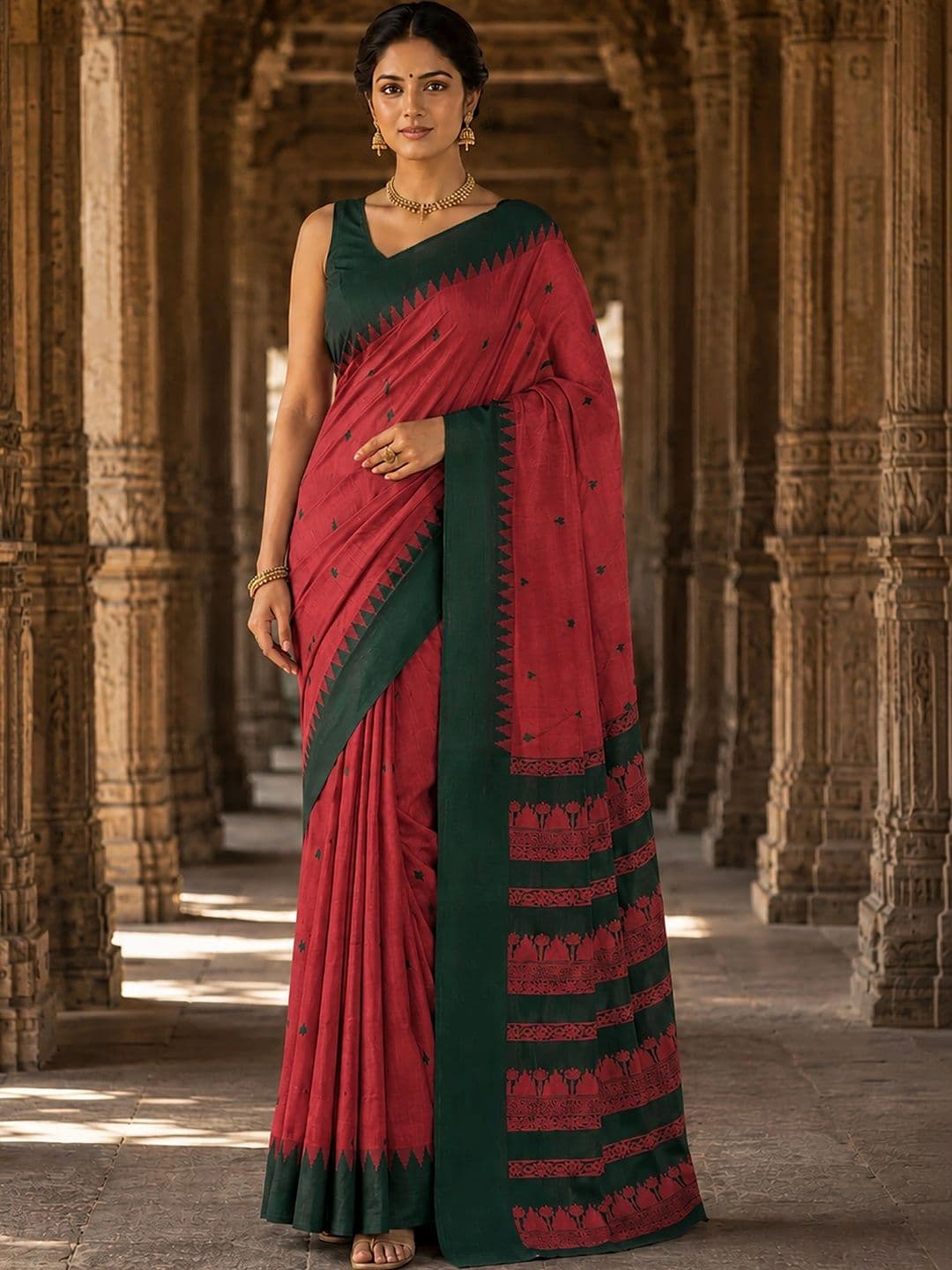 bigben textile Designer Kanjeevaram Saree - view 1