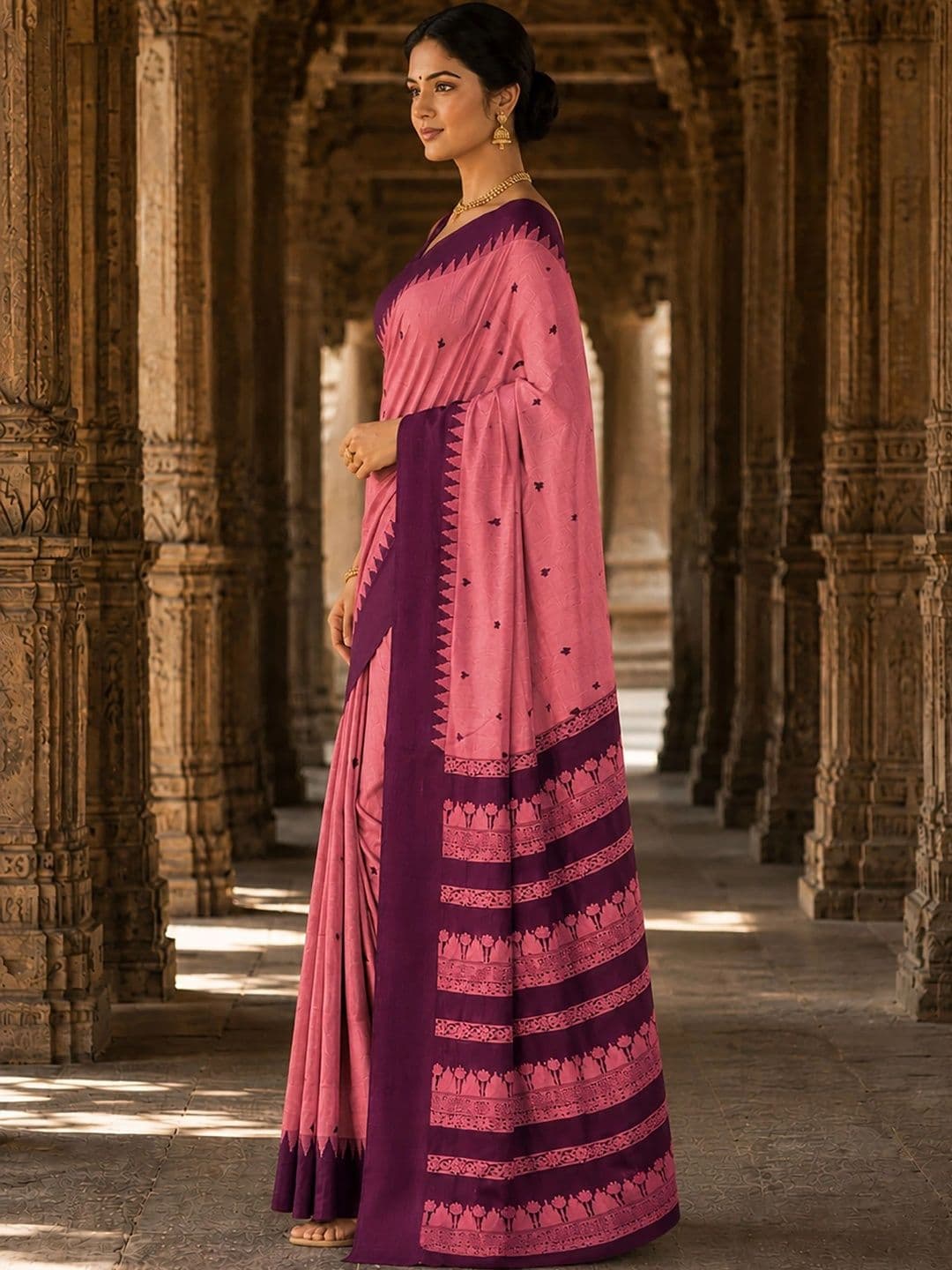 bigben textile Woven Design Designer Kanjeevaram Saree thumbnail 6