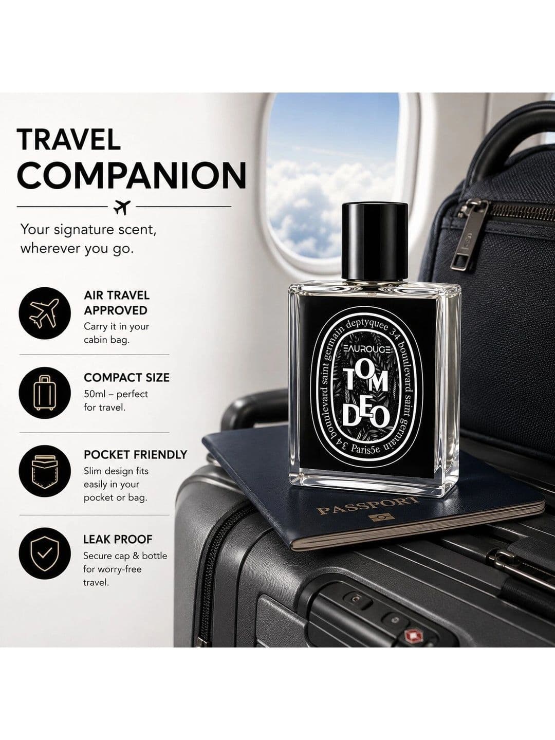 EAUROUGE Tom Deo Long-Lasting Eau De Parfum - 50 ml thumbnail 6