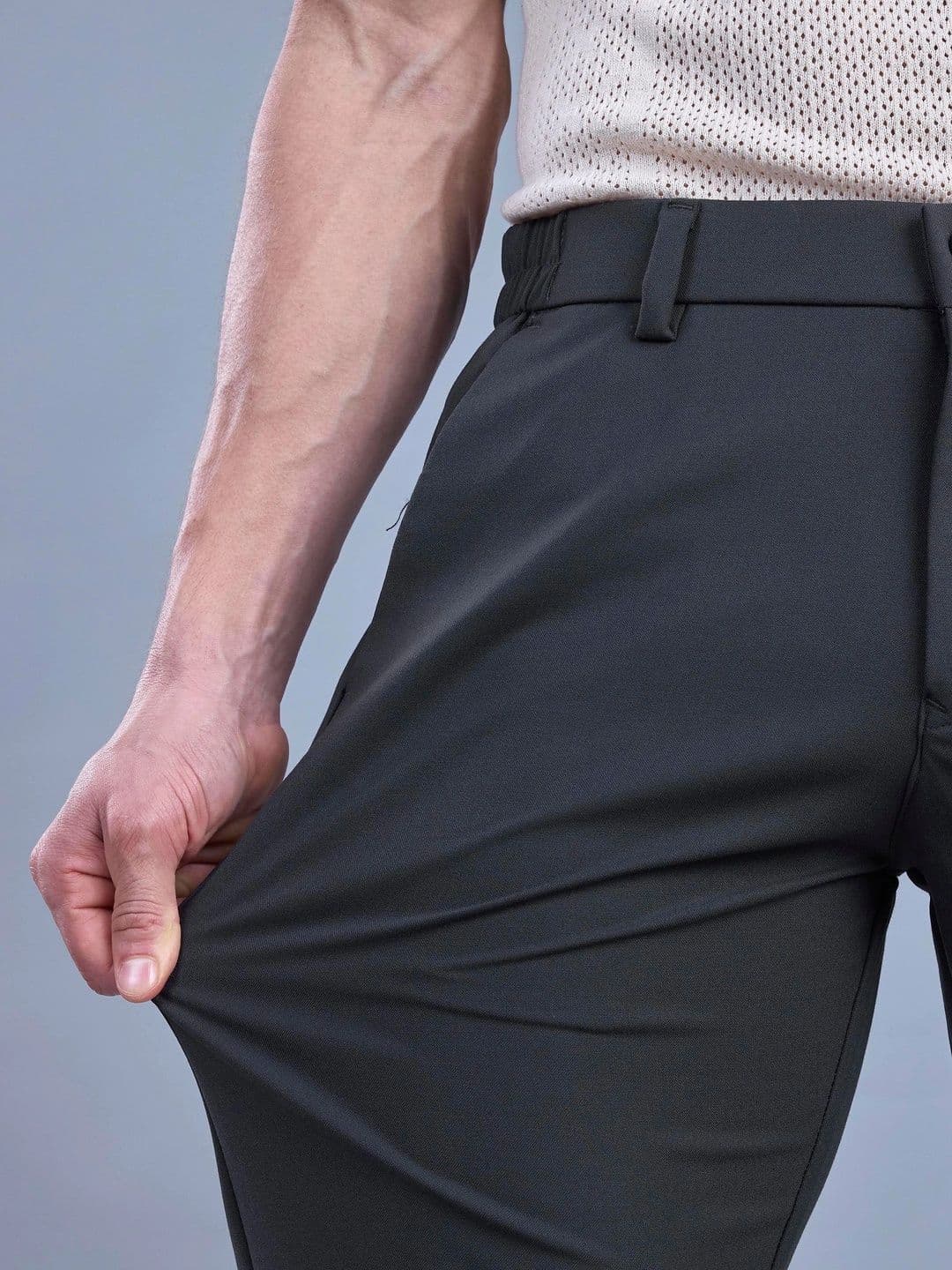L&C Men Relaxed Straight Fit Easy Wash Trousers thumbnail 5