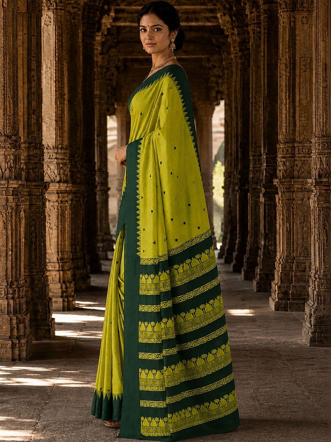 bigben textile Woven Design Designer Kanjeevaram Saree thumbnail 4