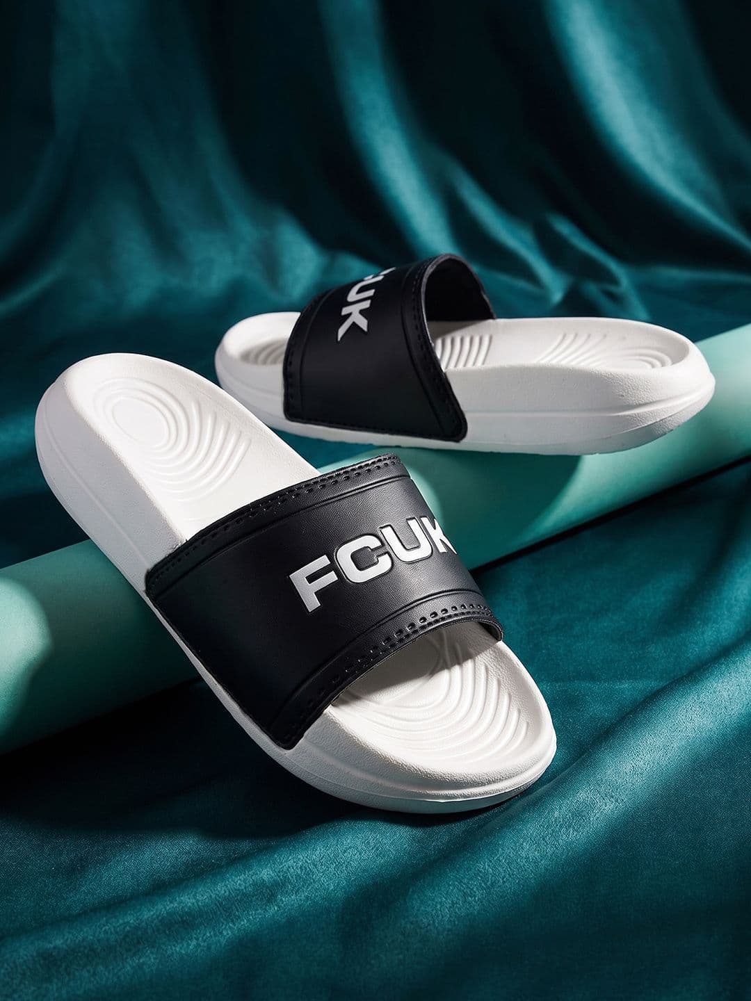 FCUK Men Brand Logo Printed Sliders - view 1