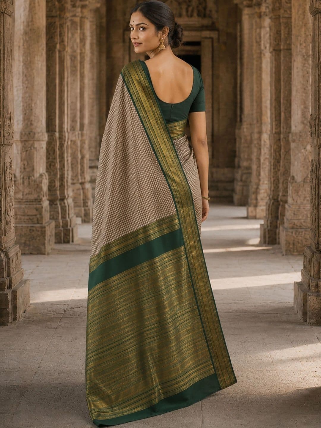 Anjaneya Sarees Women Design Zari Silk Blend Designer Banarasi Saree thumbnail 4