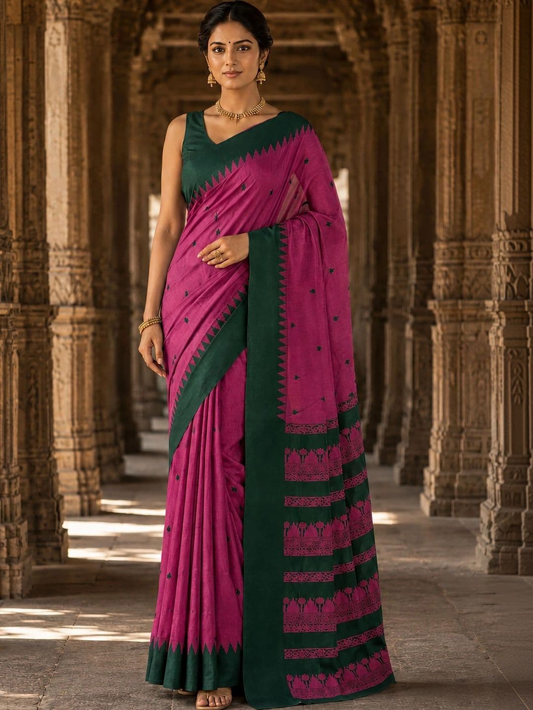 bigben textile Woven Design Designer Kanjeevaram Saree thumbnail 6