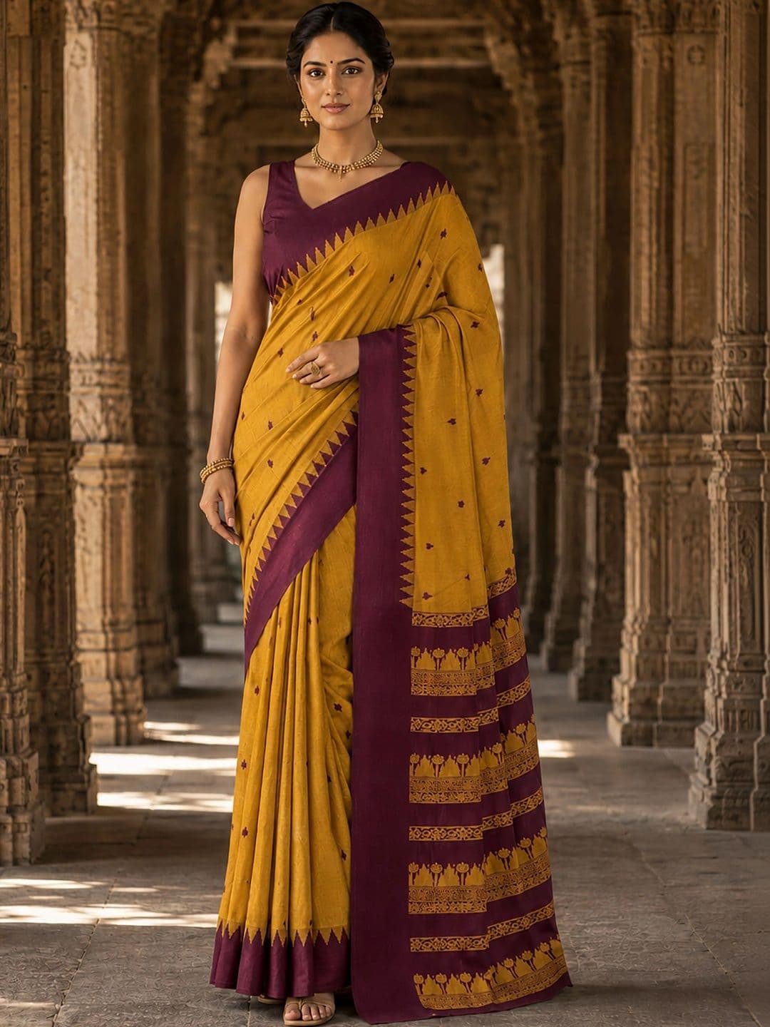 bigben textile Designer Kanjeevaram Saree thumbnail 3