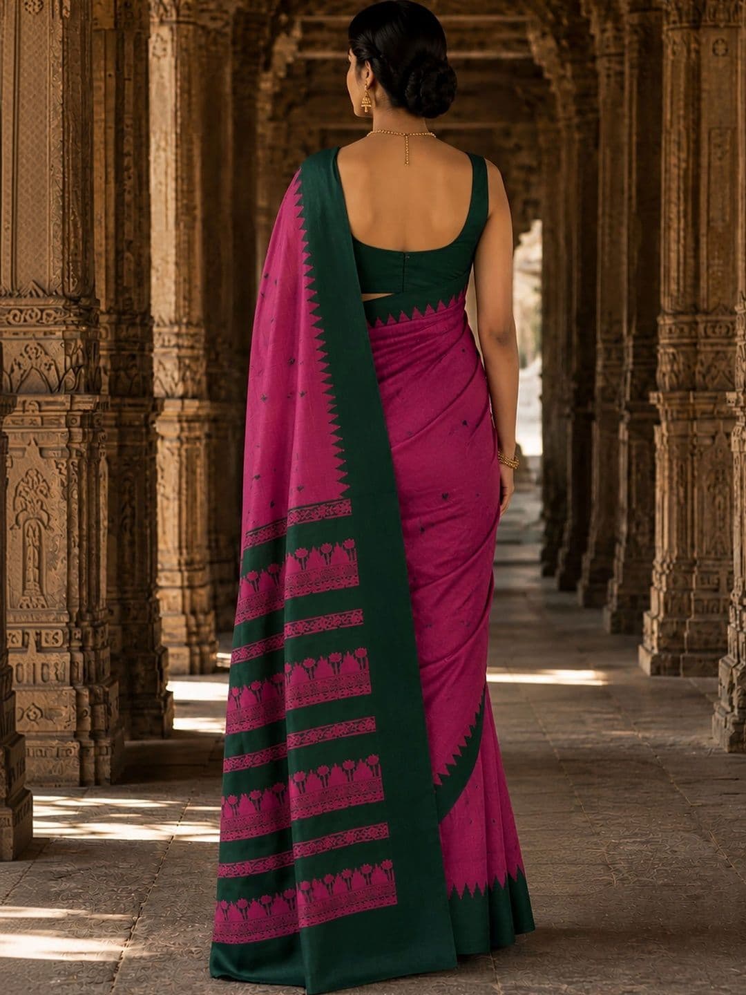 bigben textile Woven Design Designer Kanjeevaram Saree thumbnail 3