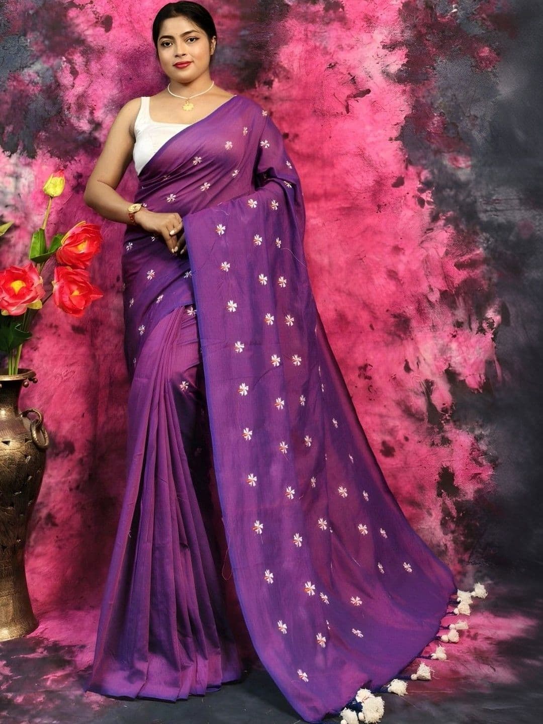 Rnn Saree Pure Cotton Khadi Sarees - view 1