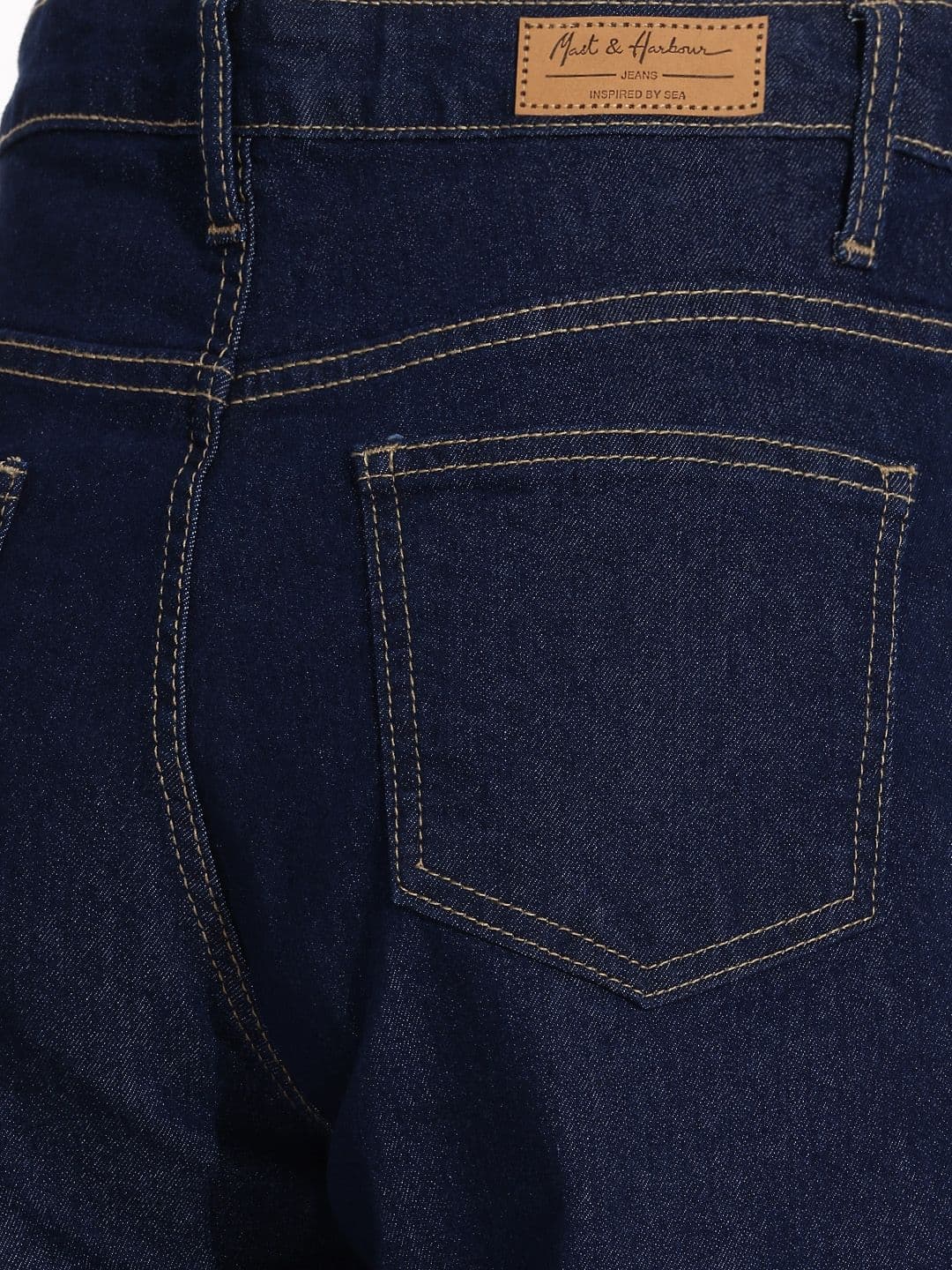 Mast & Harbour Women Straight Fit Stretchable Jeans thumbnail 4