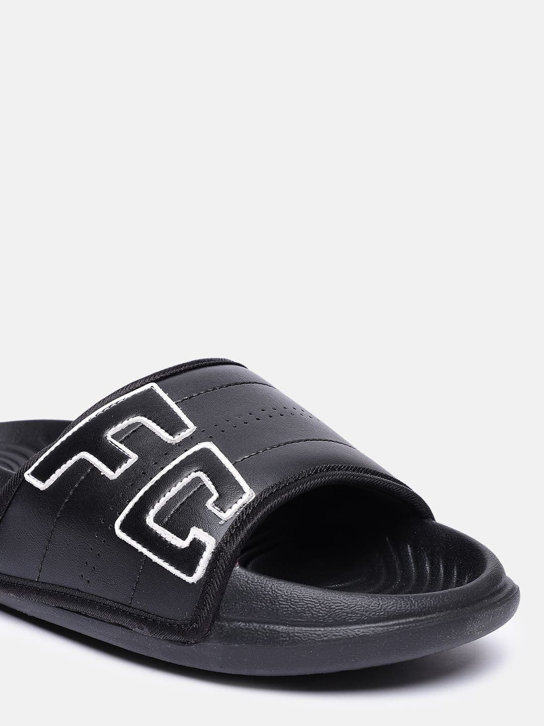 FCUK Men Brand Logo Printed Textured Sliders thumbnail 5