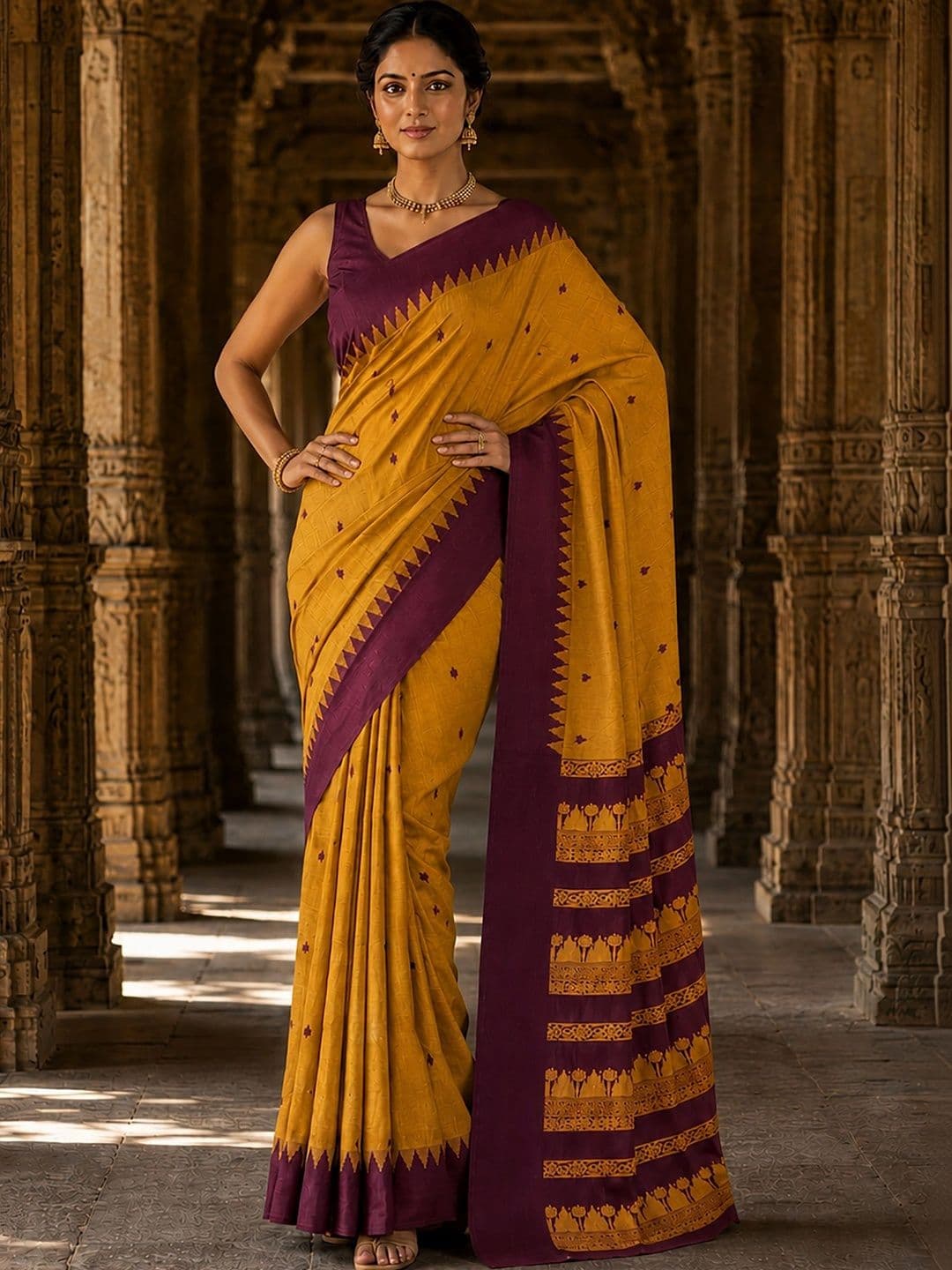 bigben textile Designer Kanjeevaram Saree thumbnail 5