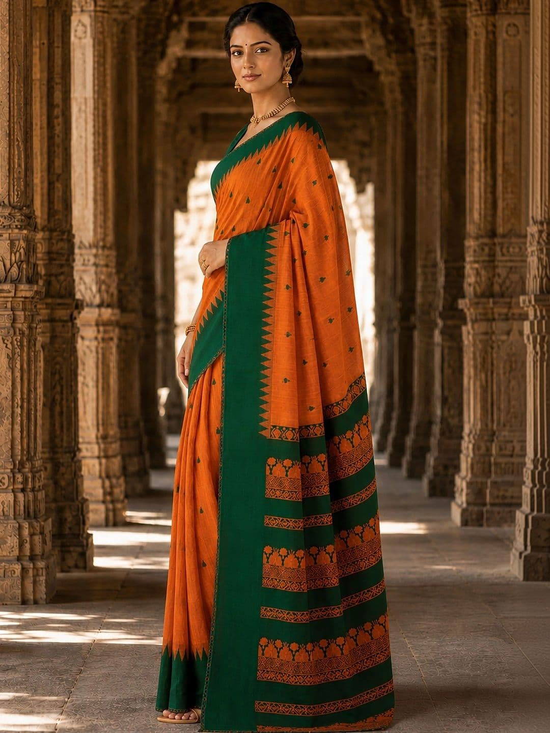 bigben textile Woven Design Designer Kanjeevaram Saree thumbnail 3