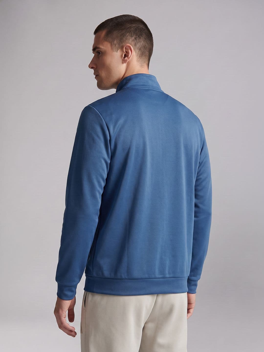 ADIDAS Mock Neck  Brand Logo Sporty Jacket thumbnail 4