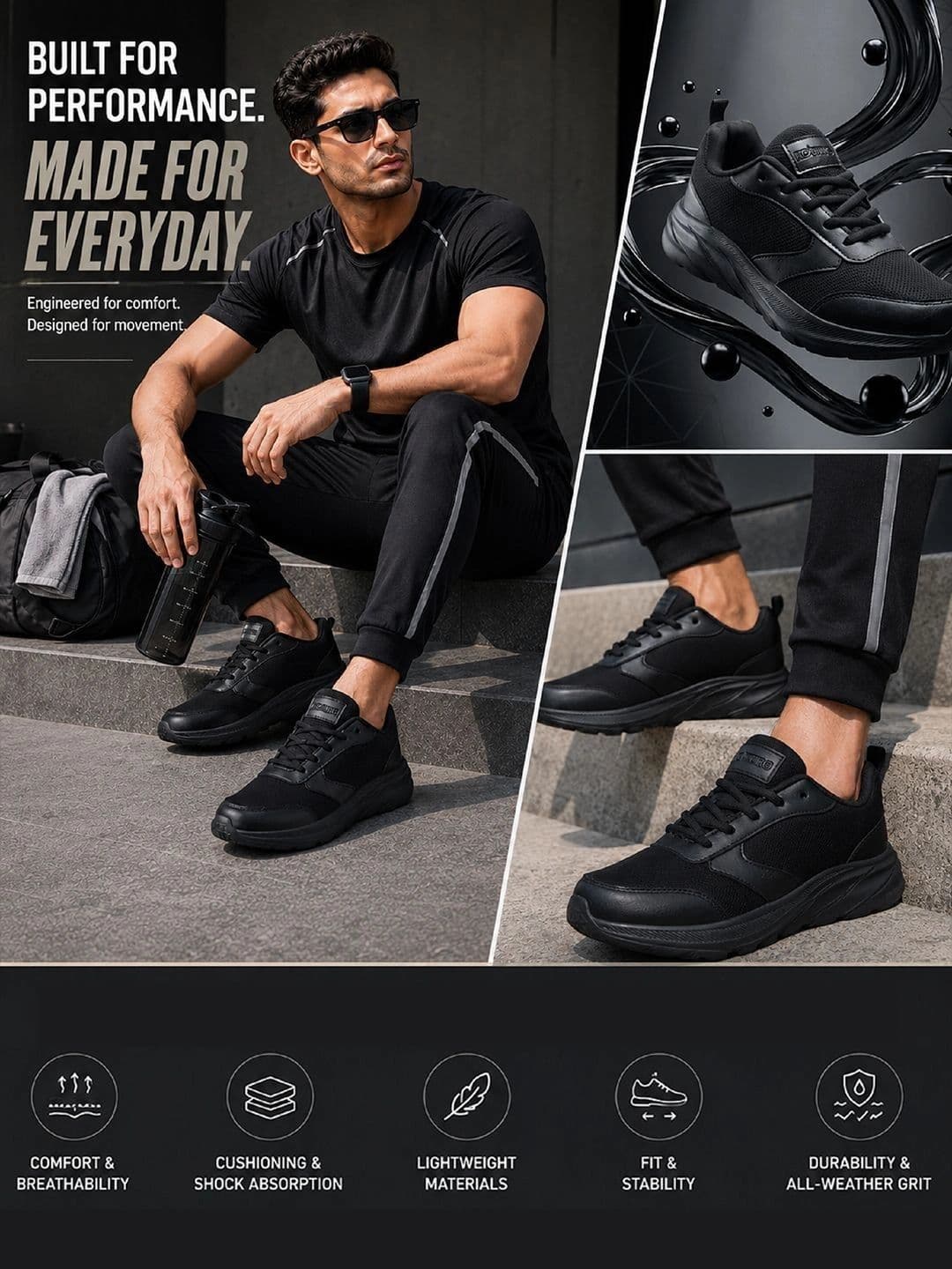 Koburg Men Mesh Training or Gym Shoes thumbnail 6