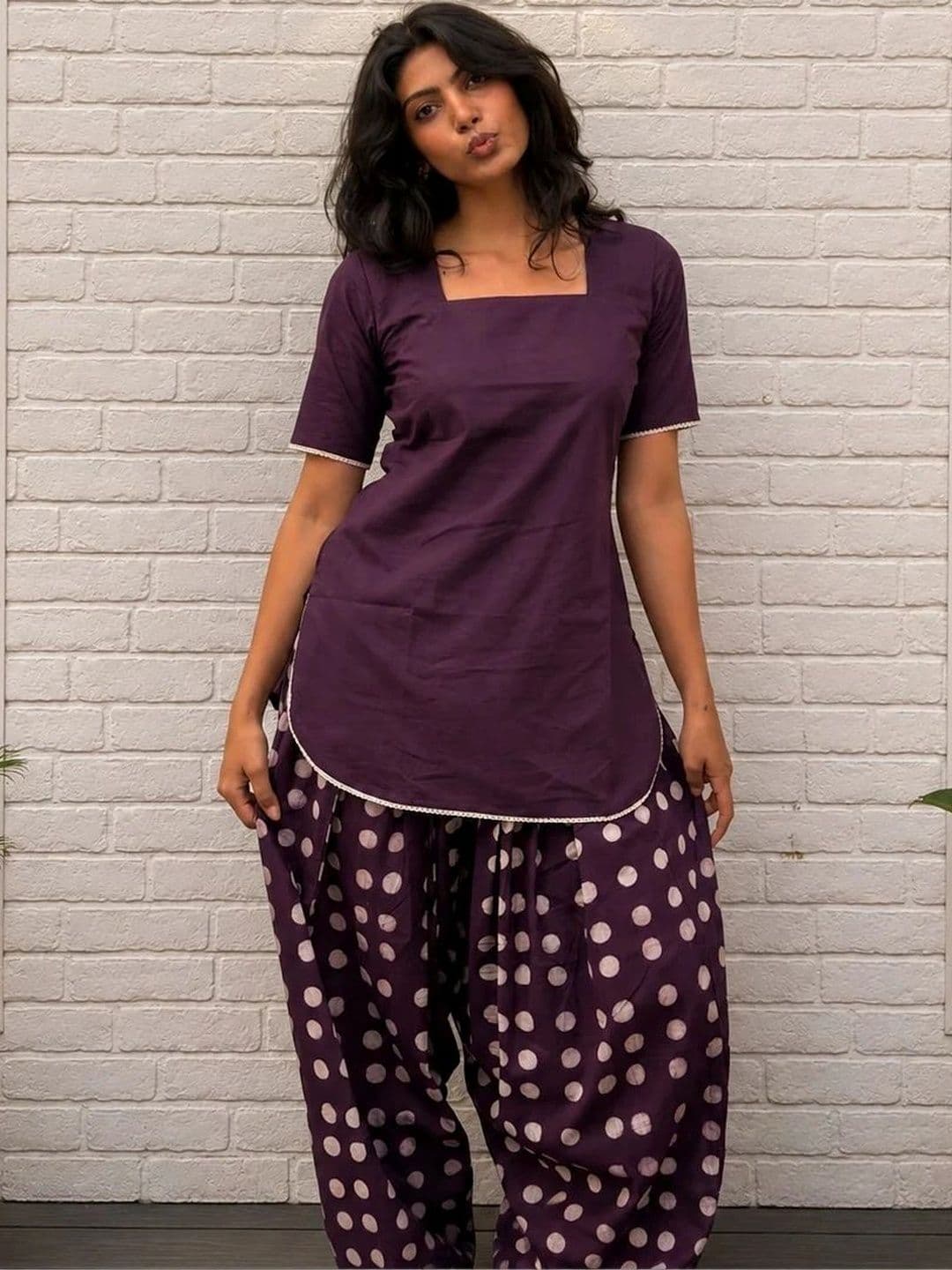 JEMCY Women Regular Pure Cotton Kurta with Patiala thumbnail 5