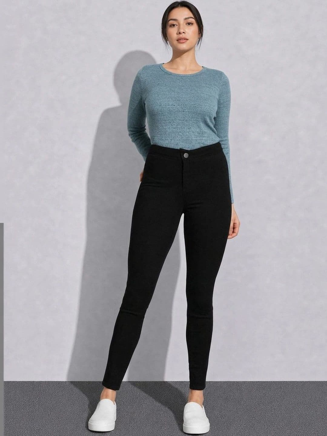 The Roadster Lifestyle Co Women No Fade Clean Look Skinny Fit Jeans thumbnail 6