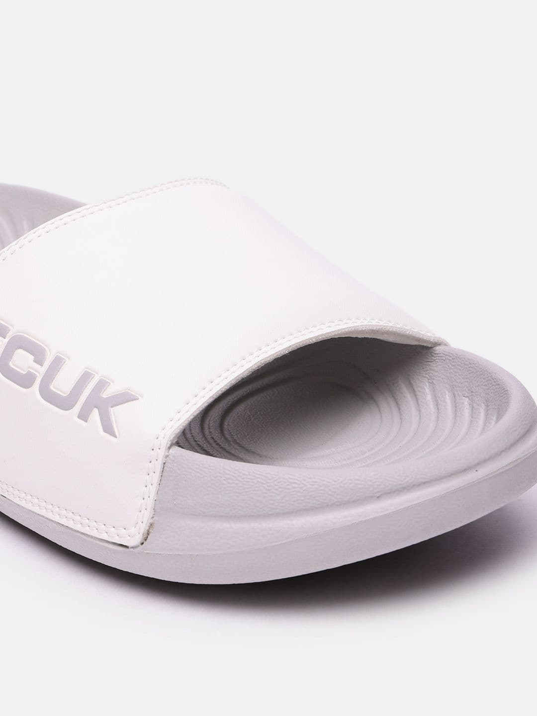FCUK Men Textured Sliders thumbnail 4