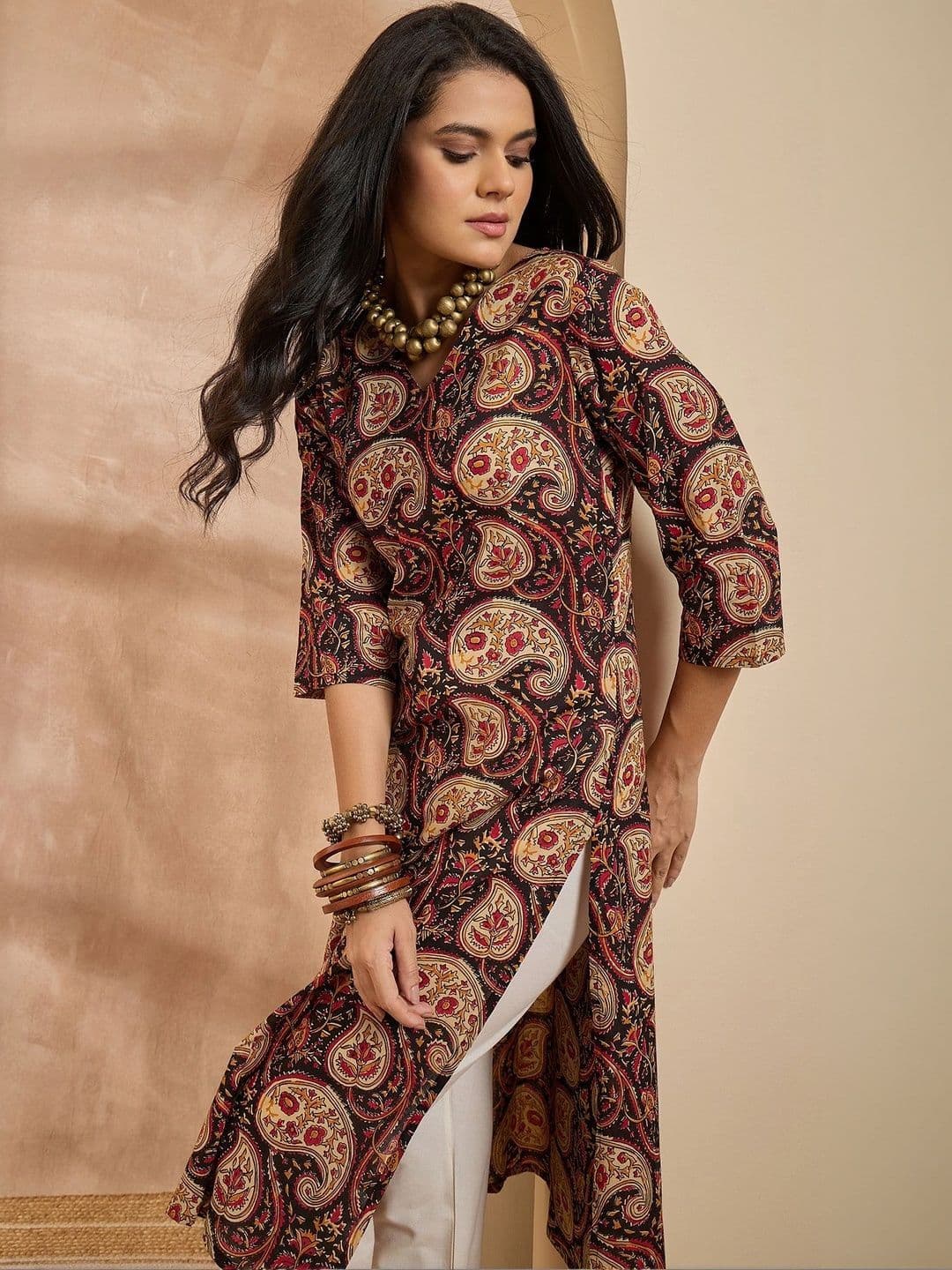 Anouk Women Paisley Printed Kurta thumbnail 5