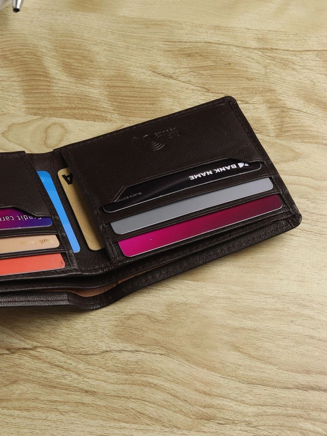 HAWK WINGS Men Leather Two Fold Wallet thumbnail 6