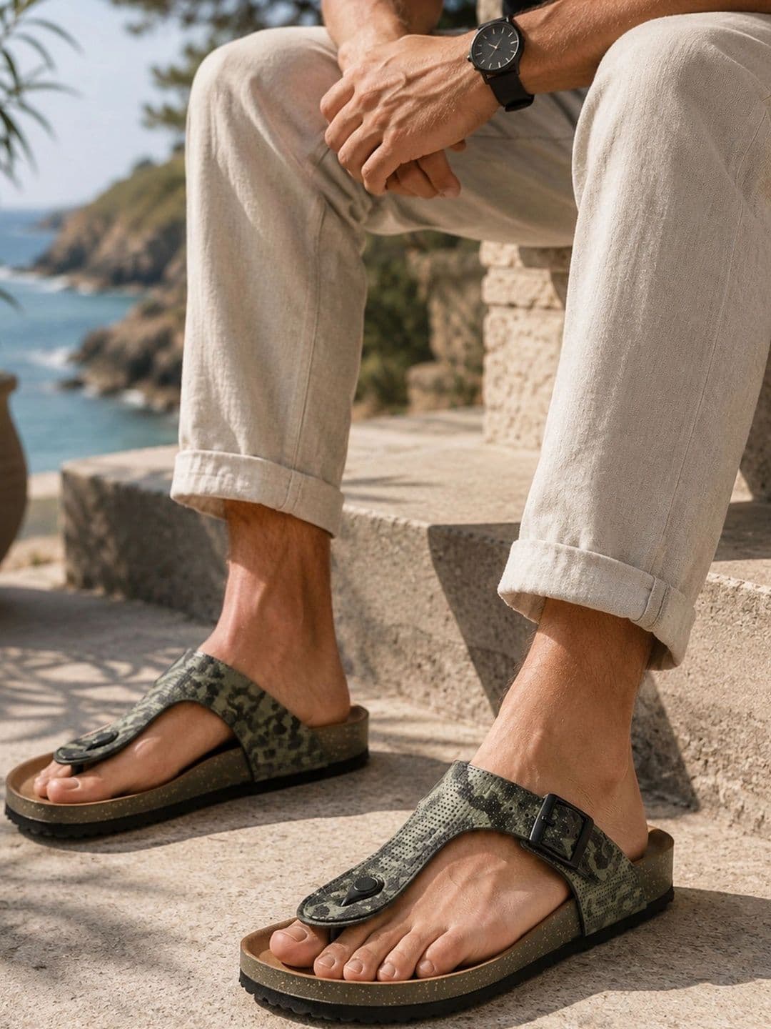 Roadster Men Printed Thong Flip-Flops thumbnail 7