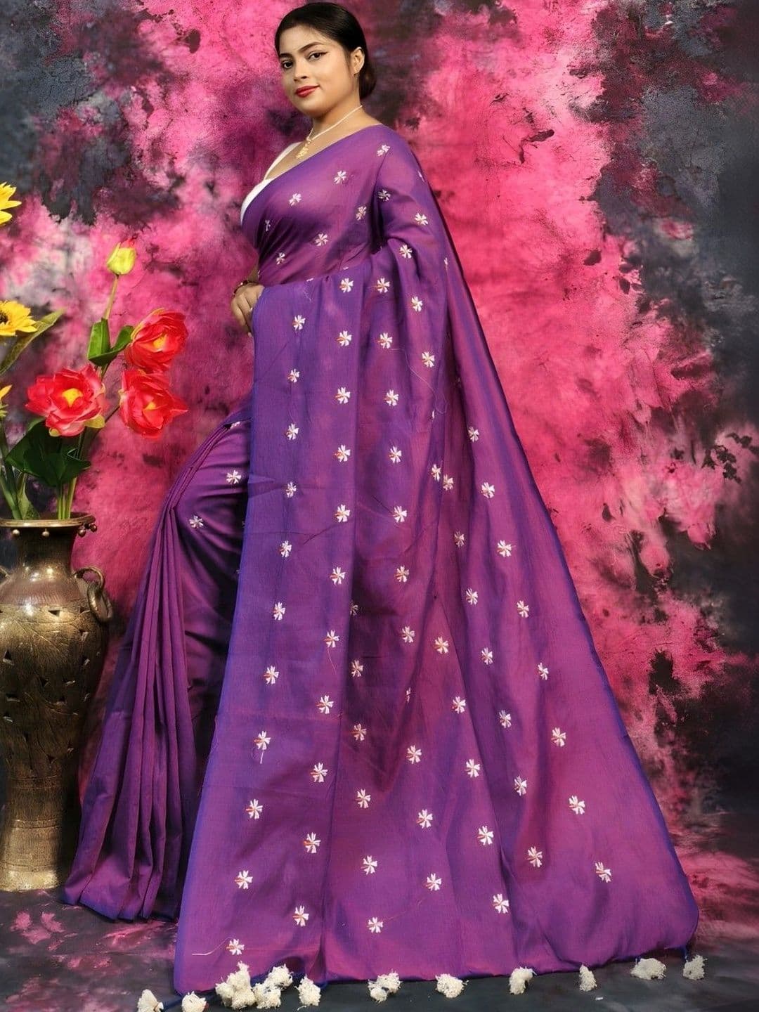 Rnn Saree Pure Cotton Khadi Sarees thumbnail 3